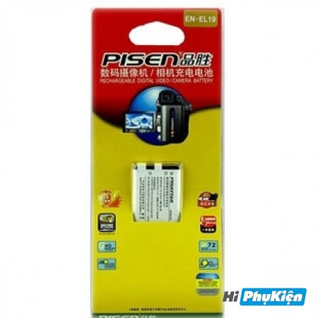 Pin Pisen EN-EL19 - Pin máy ảnh Nikon